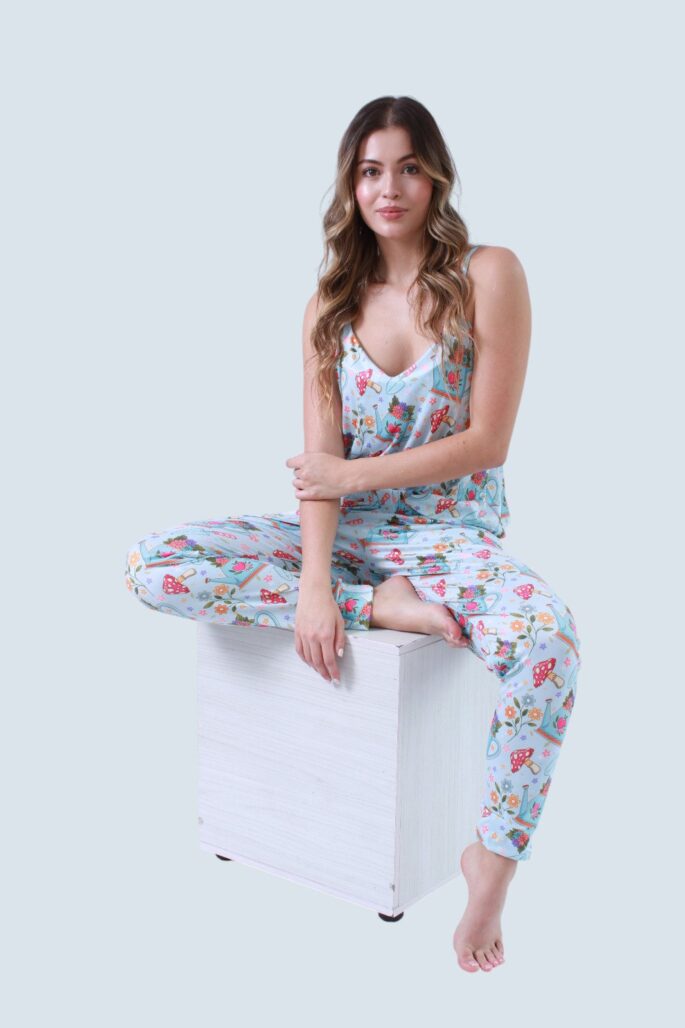 Pijama Tiras Jardin Corta
