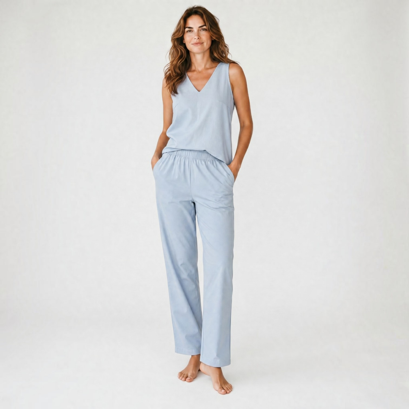 Pijama 100% Algodón Tejido Plano