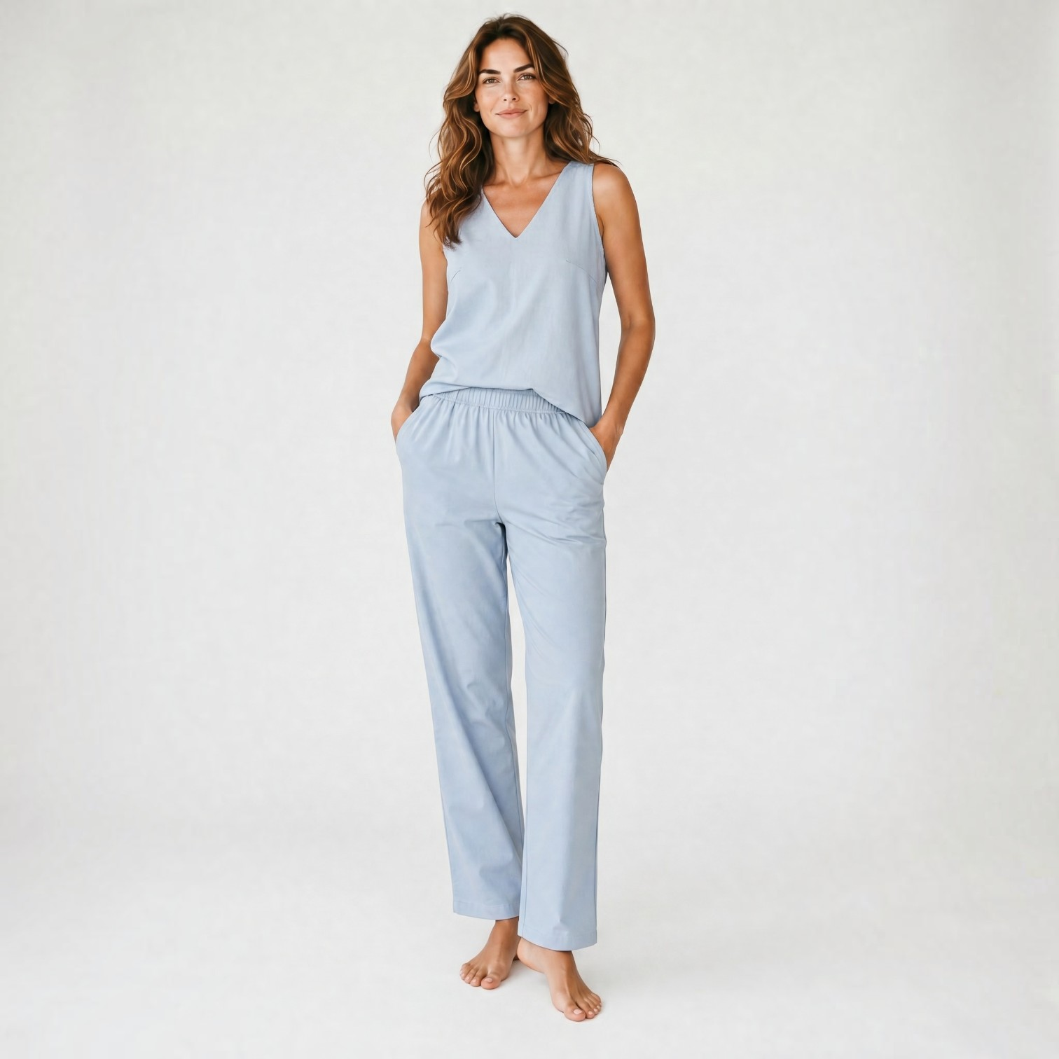 Pijama 100% Algodón Tejido Plano