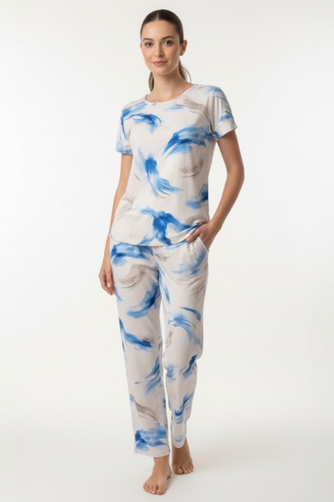 Pijama Larga Acuarela