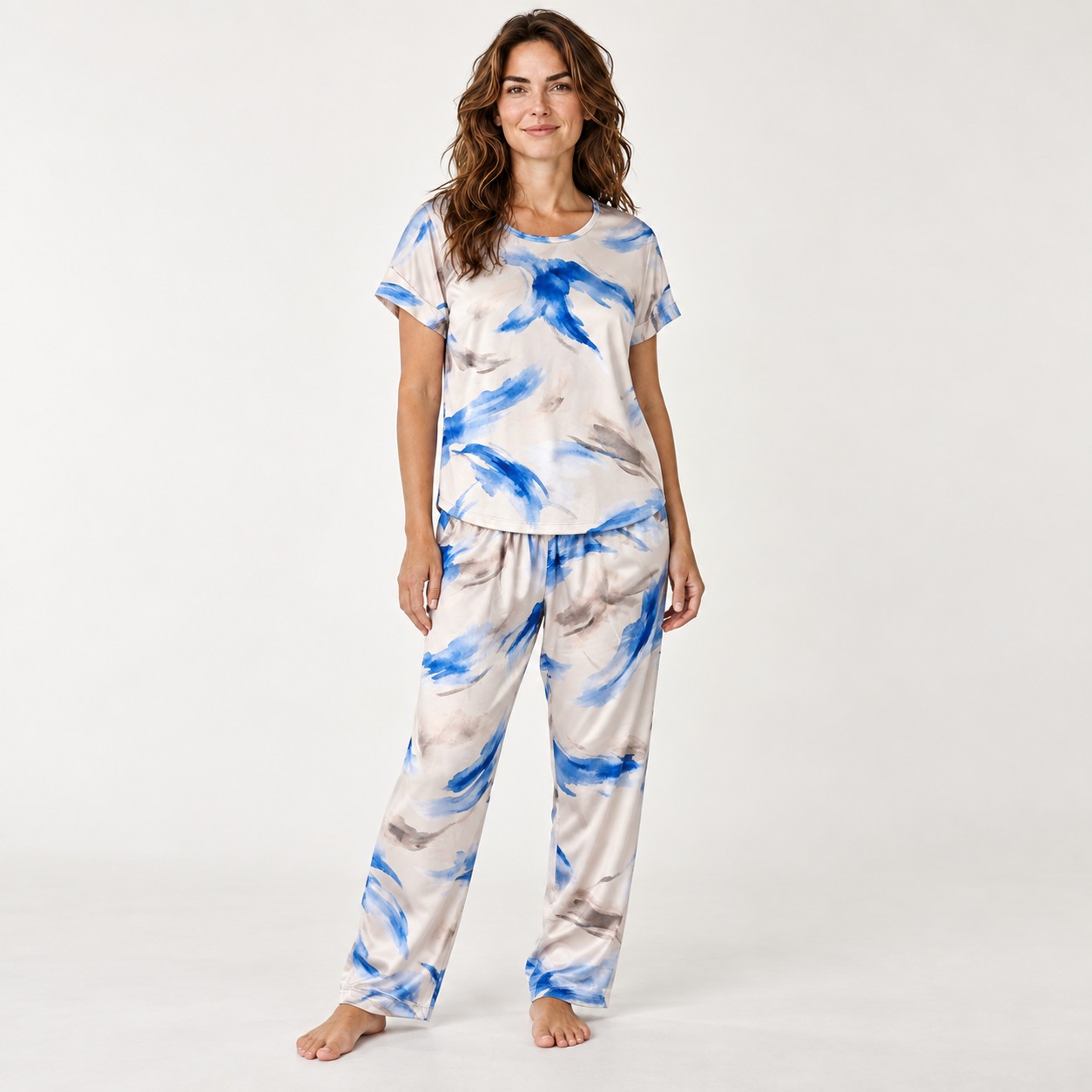 Pijama Pantalón Largo-Diseño Acuarela
