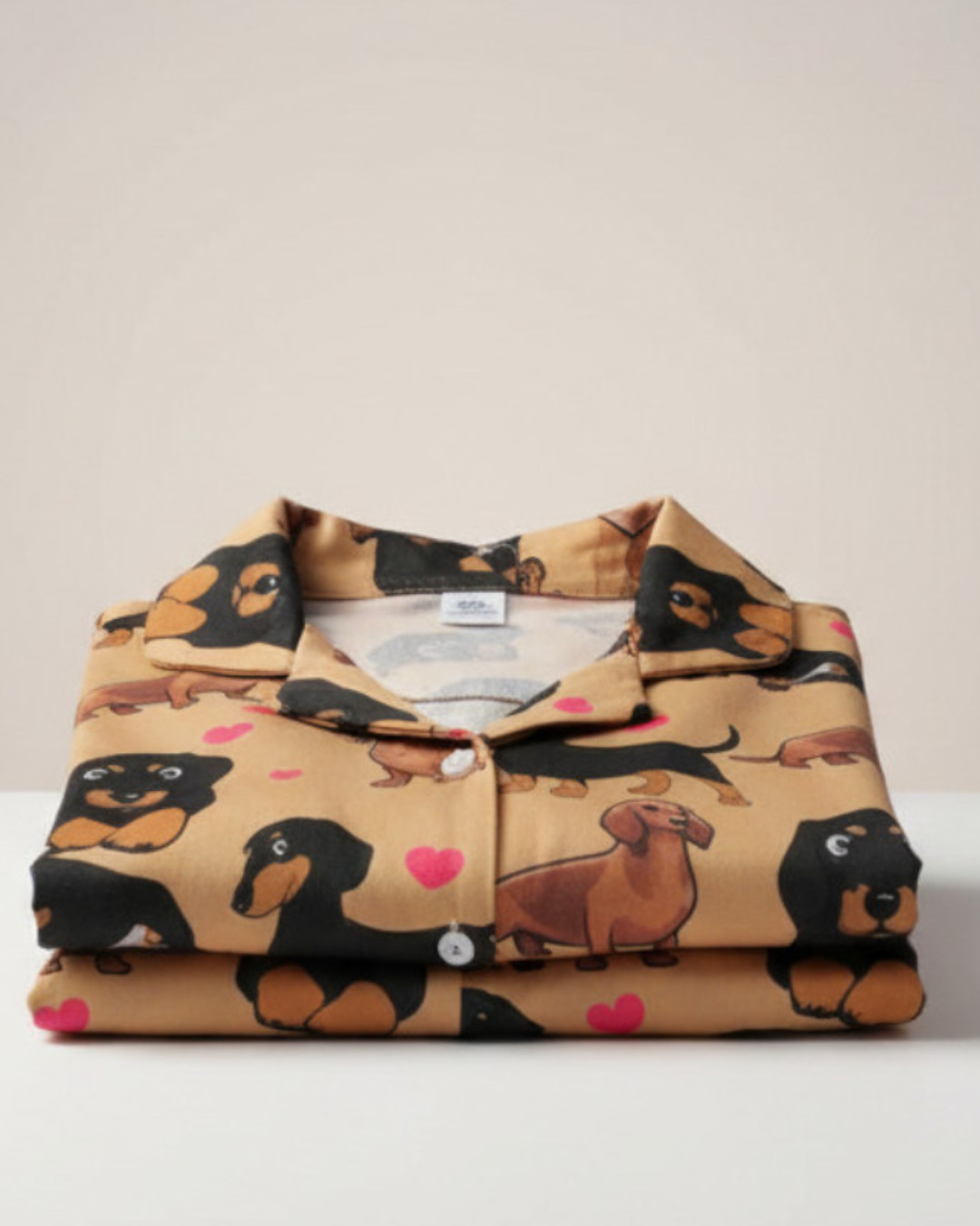 Pijama Femenina Dog Lovers Café – Pantalón Largo - Image 4