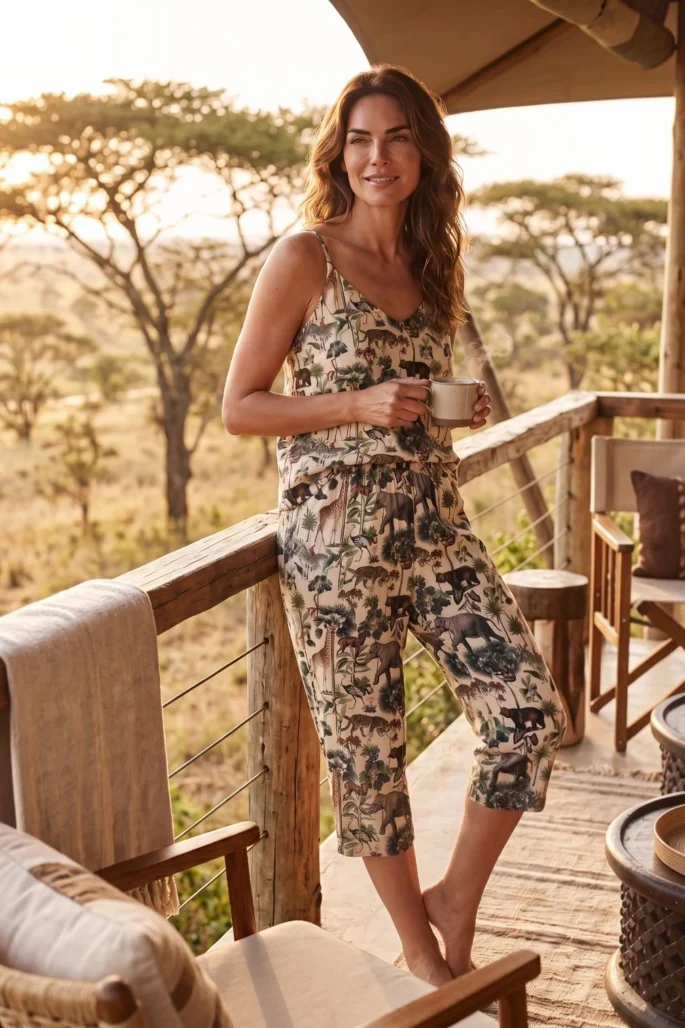Pijama Capri Safari