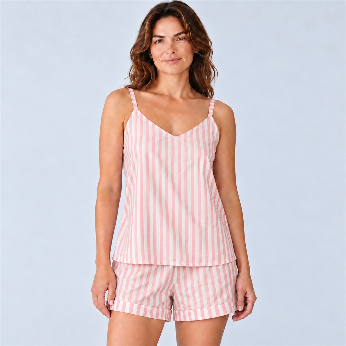 Pijama Brisa Rosa — Blusa y short