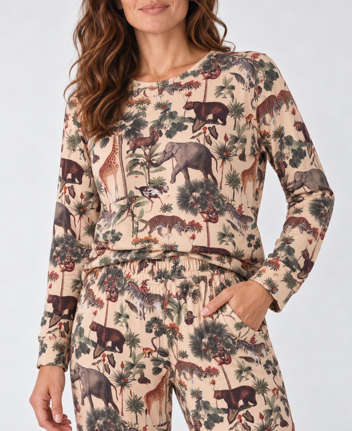 Pijama Safari — Manga larga / Extra Suave - Image 2