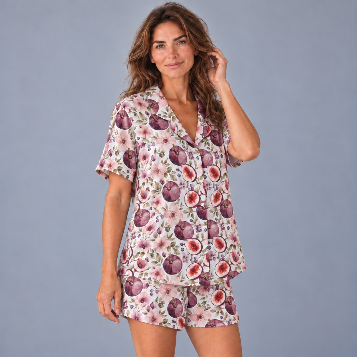 Pijama Jardín de Granadas /Short / Extra Suave